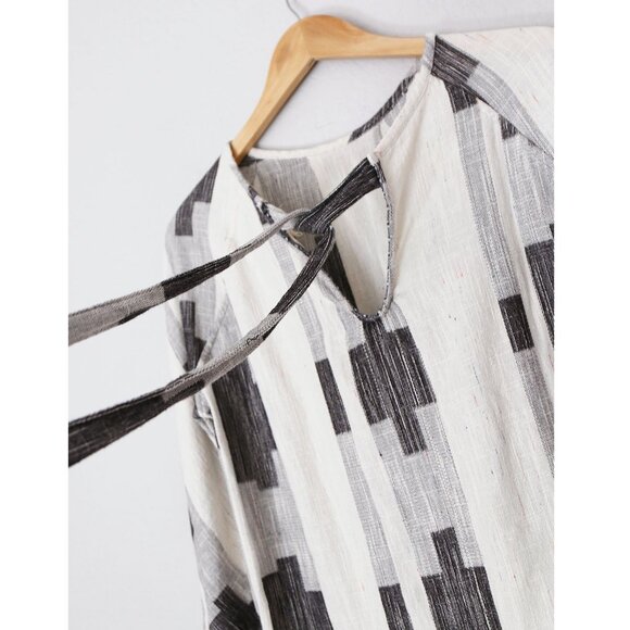 Ace & Jig Beatrice Blouse Top Mural Size M Reversible Cotton Lagenlook Rare $260 - Picture 9 of 16